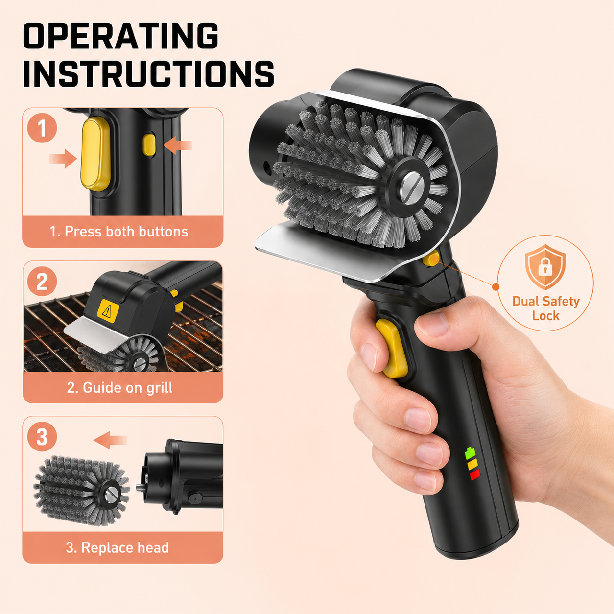 Electric Grill Cleaning Brush